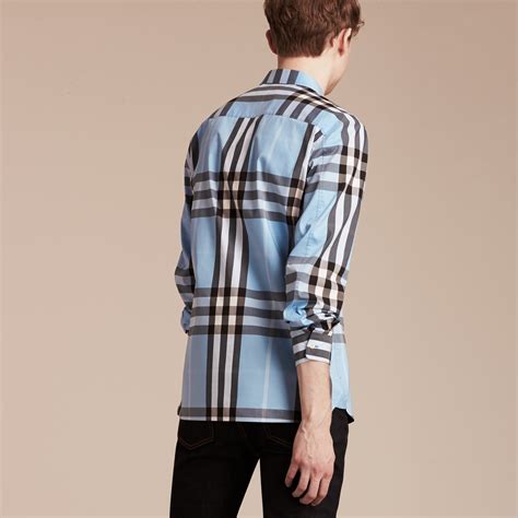 burberry check stretch cotton